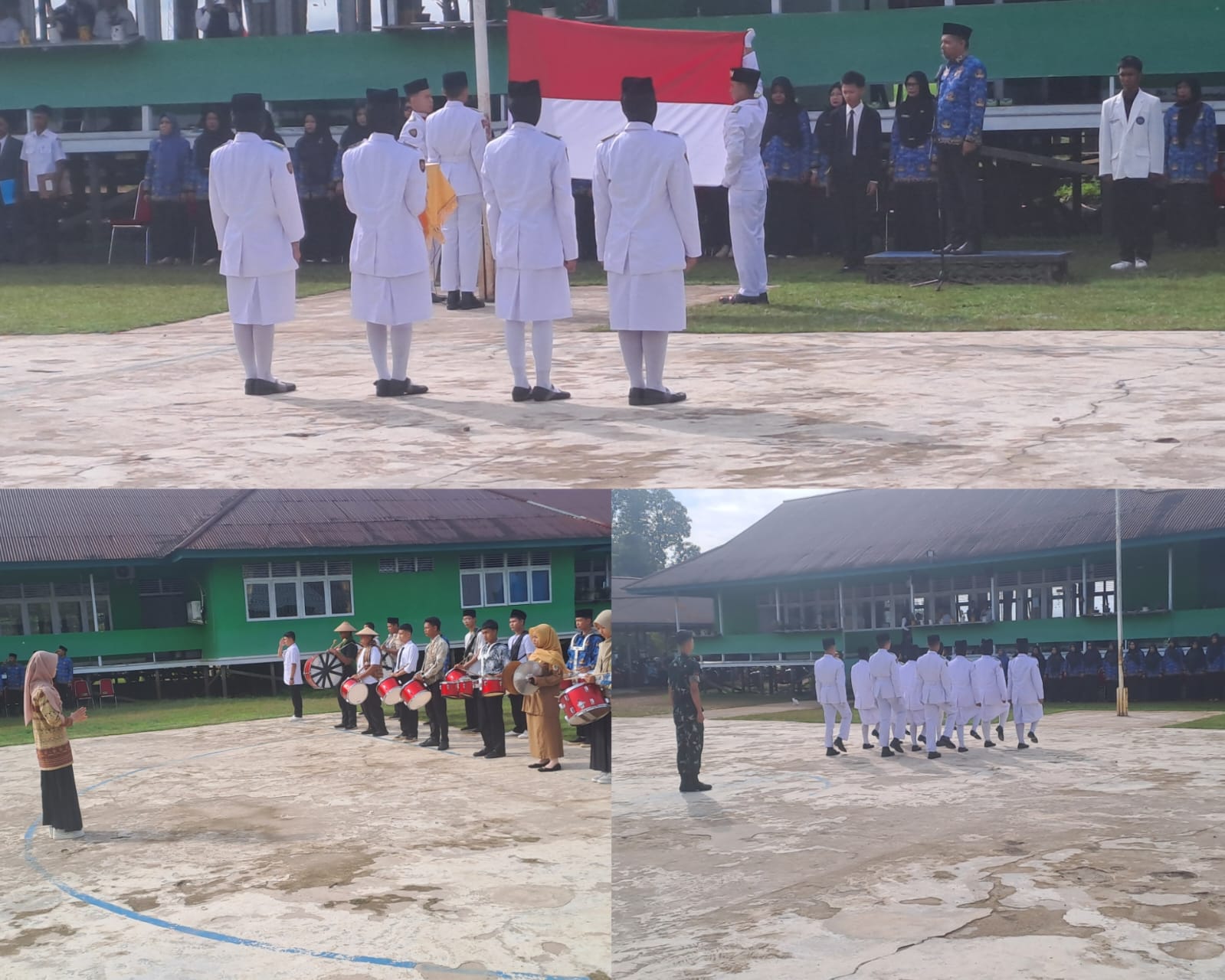 Pelaksanaan Upacara dalam Rangka Memperingati Hari Pahlawan Nasional ke-66 di MAN 1 Kapuas Hulu