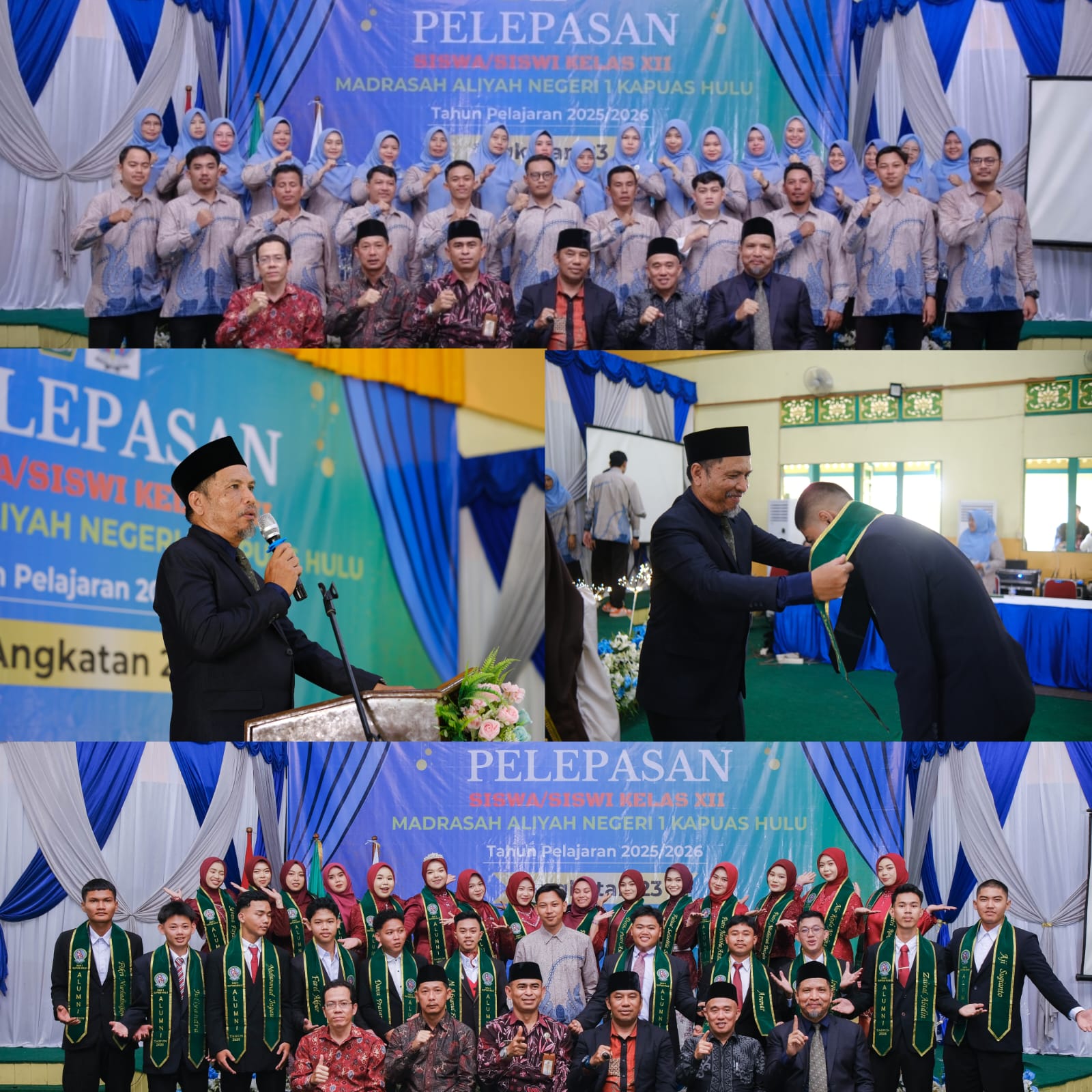 PELAKSANAAN PERPISAHAN SISWA-SISWI MAN 1 KAPUAS HULU, TAHUN AJARAN 2025-2026 BERJALAN DENGAN BAIK