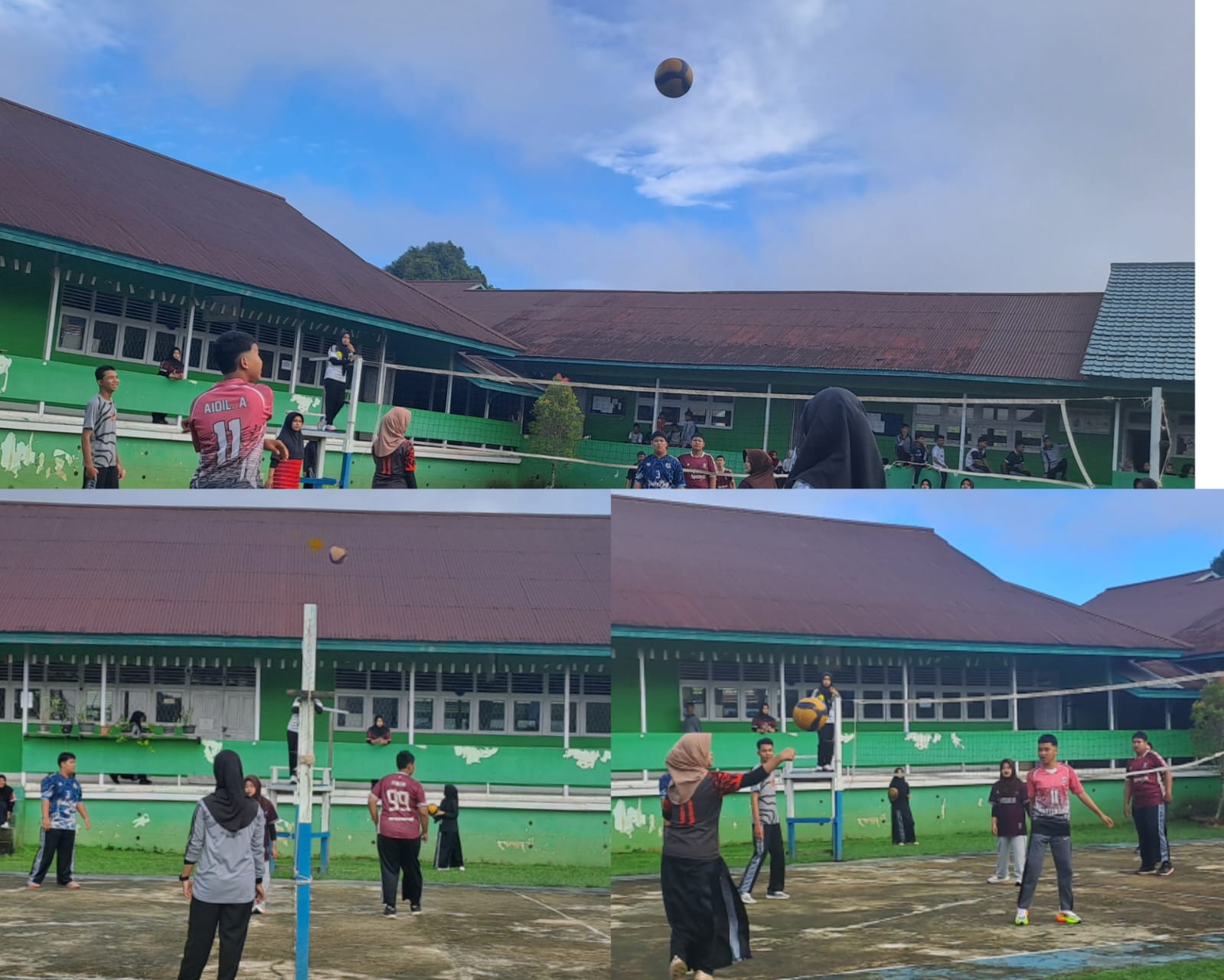 Pertandingan Semifinal Voli Menjadi Penentu Final Pada Ajang Classmeeting MAN 1 Kapuas Hulu Pertandingan Semifinal Voli Menjadi Penentu Final Pada Ajang Classmeeting MAN 1 Kapuas Hulu