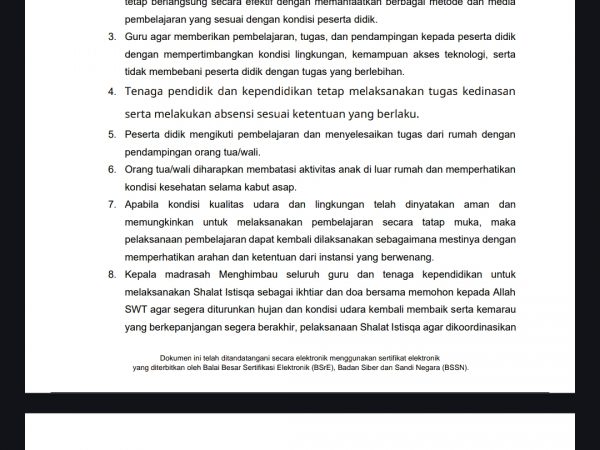 Pelaksanaan Pembelajaran Dari Rumah (BDR) Di MAN 1 Kapuas Hulu Terlaksana Dengan Efektif