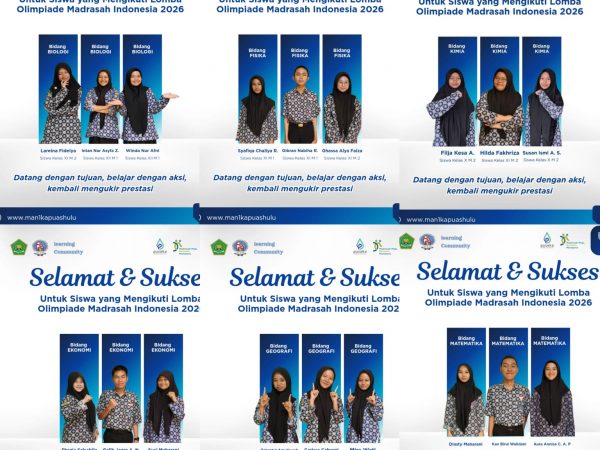 Siswa/i Terbaik MAN 1 Kapuas Hulu Mengikuti Lomba Olimpiade Madrasah Indonesia (OMI) 2026.