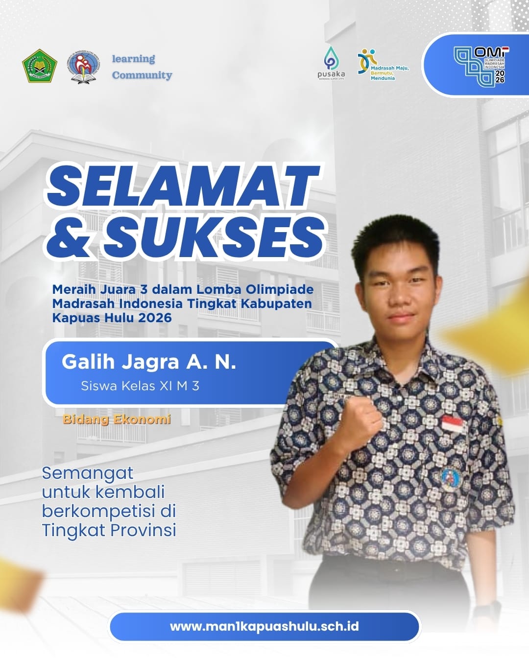 Siswa MAN 1 Kapuas Hulu Juara OMI 2026